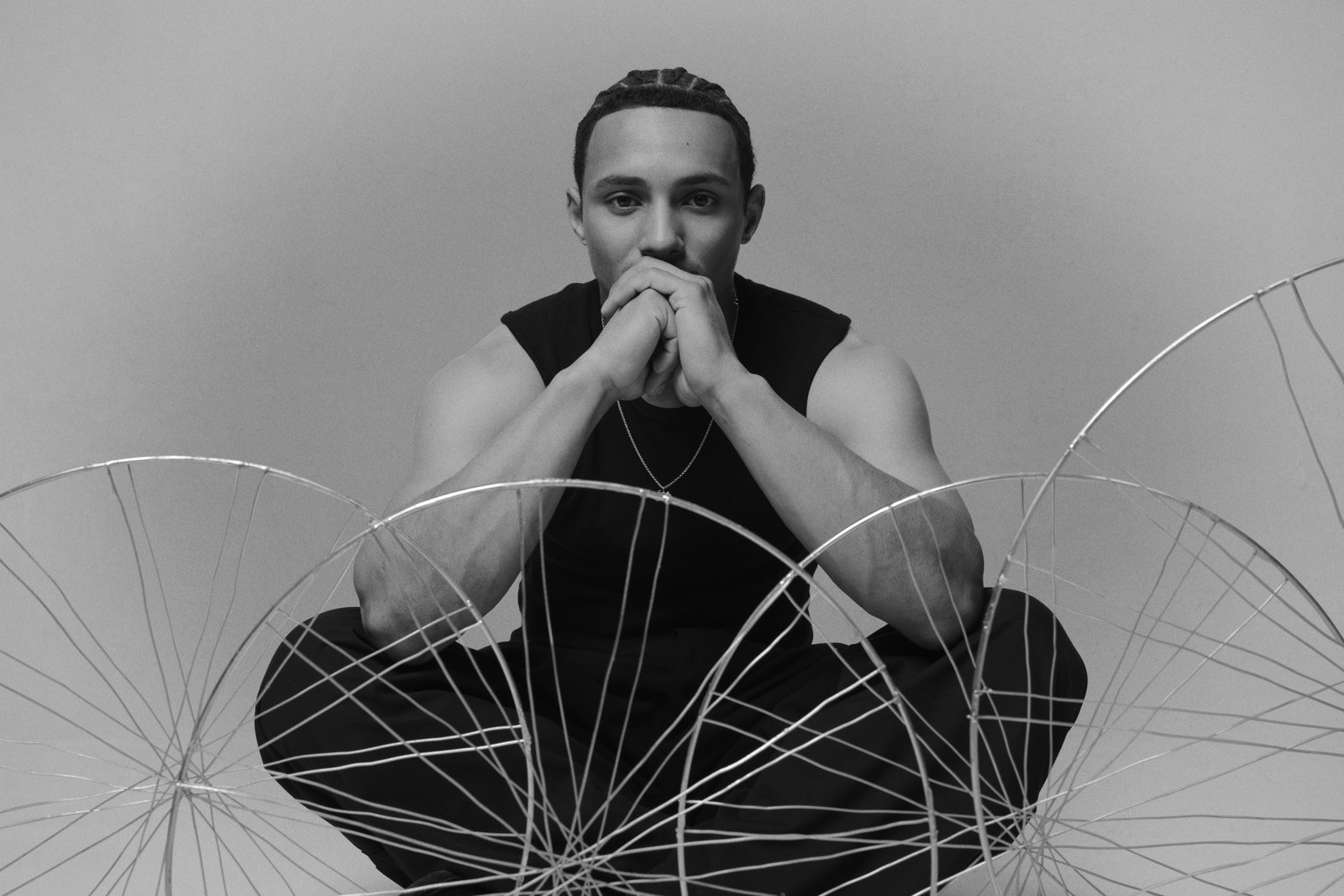 Constructed. cyclist portrait by Katrina Dobbermane
